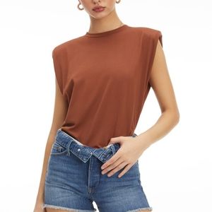 Good American Strong Shoulder Tank